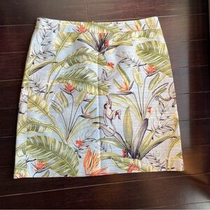 Tropical Jungle Ann Taylor Pencil Skirt Tropical Jungle Print Size 12